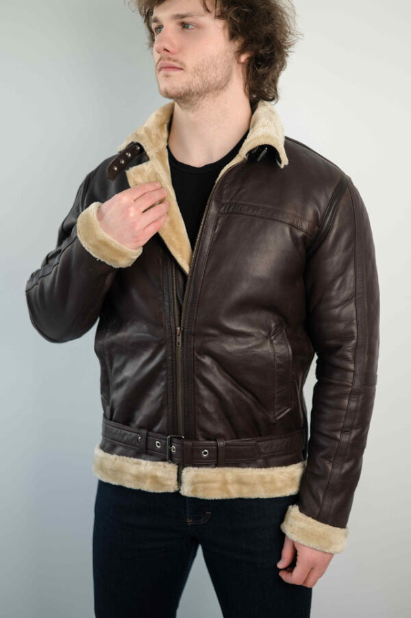 CLASSIC FUR LEATHER JACKET - Image 4