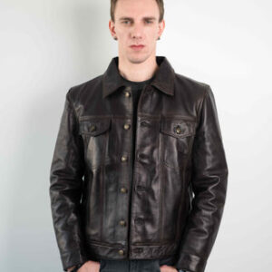 BROWN TRUCKER JACKET